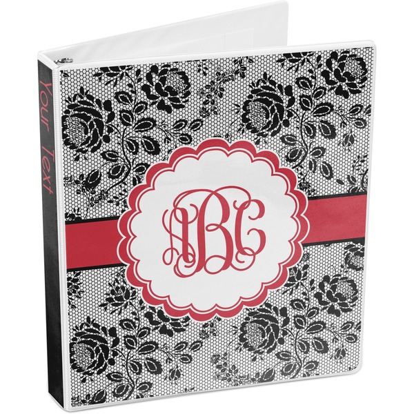 Black Lace 3-Ring Binder 3/4 - Main