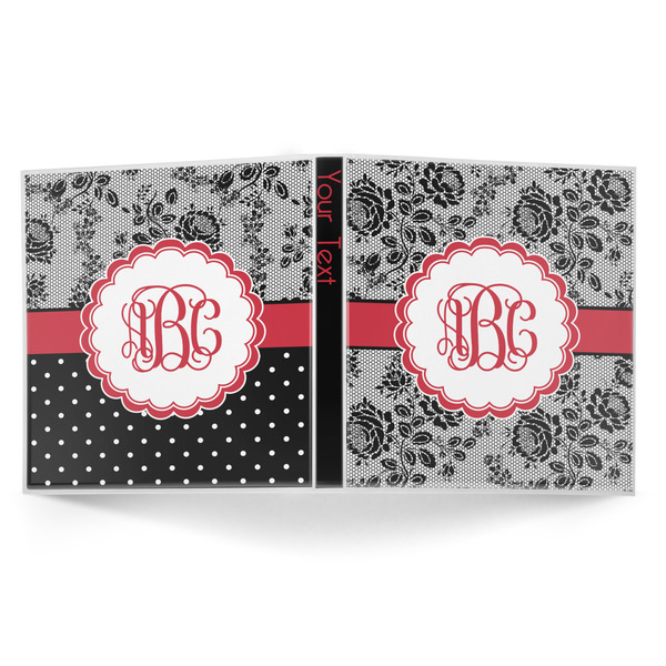 Black Lace 3-Ring Binder Approval- 1in