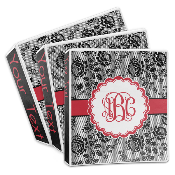 Black Lace 3-Ring Binder Group