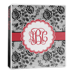 Black Lace 3-Ring Binder (Personalized)