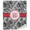 Black Lace Sherpa Throw Blanket - 60"x80" (Personalized)