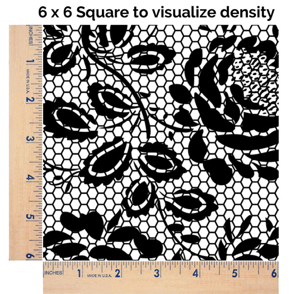 Black Lace 6x6 Swatch of Fabric