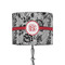 Black Lace 8" Drum Lamp Shade - Fabric (Personalized)
