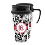 Black Lace Acrylic Travel Mug (Personalized)