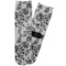 Black Lace Adult Crew Socks - Single Pair - Front and Back