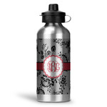 Black Lace Water Bottles - 20 oz - Aluminum (Personalized)