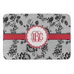 Black Lace Anti-Fatigue Kitchen Mat (Personalized)