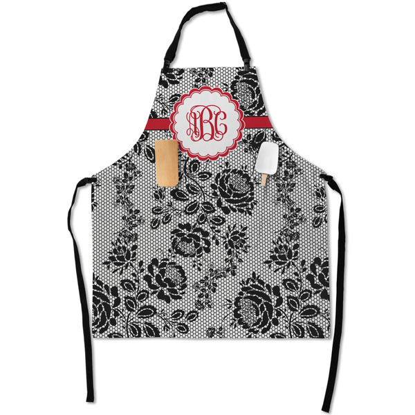 Black Lace Apron - Flat with Props (MAIN)