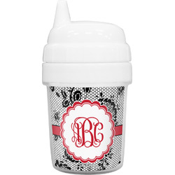 Black Lace Baby Sippy Cup (Personalized)