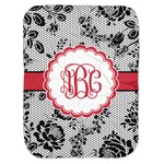 Black Lace Baby Swaddling Blanket (Personalized)