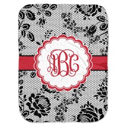 Black Lace Baby Swaddling Blanket (Personalized)
