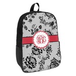 Black Lace Kids Backpack (Personalized)