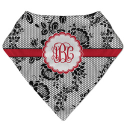 Black Lace Bandana Bib (Personalized)