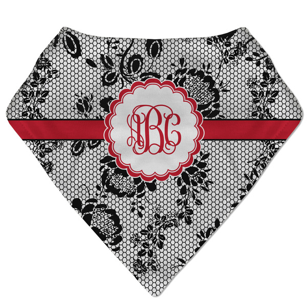 Custom Black Lace Bandana Bib (Personalized)