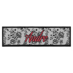 Black Lace Bar Mat - Large (Personalized)