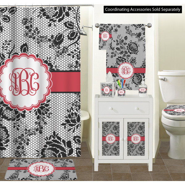 Black Lace Bathroom Scene