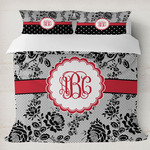 Black Lace Duvet Cover Set - King (Personalized)