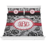 Black Lace Comforter Set - King (Personalized)