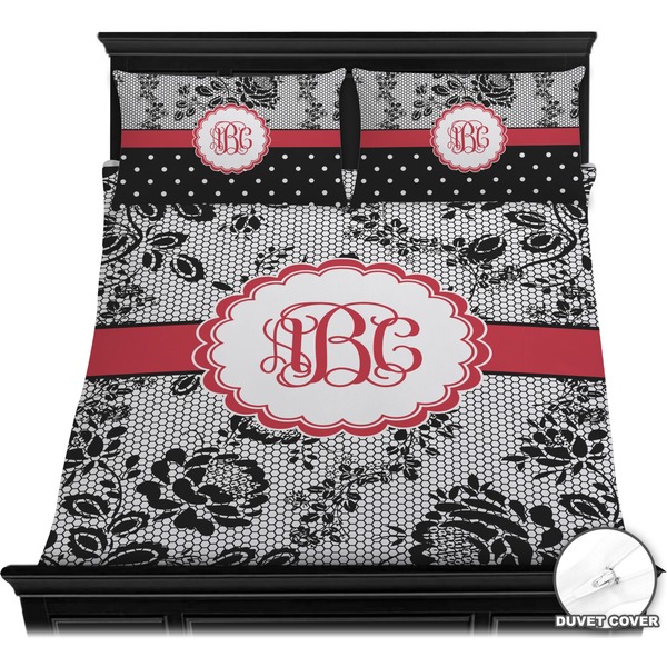 Black Lace Bedding Set (Queen) - Duvet