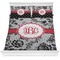 Black Lace Comforter Set - Full / Queen (Personalized)