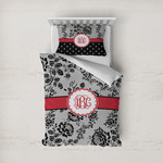 Black Lace Duvet Cover Set - Twin (Personalized)