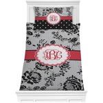 Black Lace Comforter Set - Twin (Personalized)