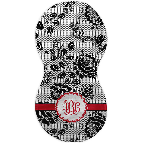 Black Lace Burp Peanut Shaped Flat