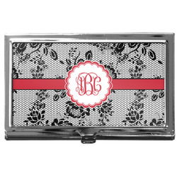 Black Lace Business Card Case