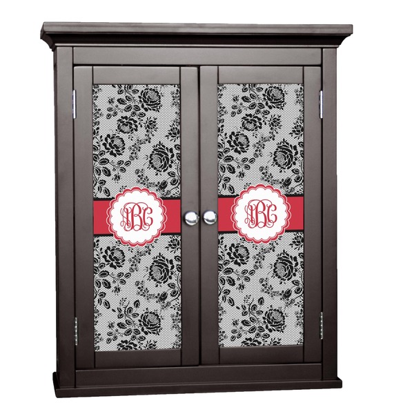 Custom Black Lace Cabinet Decal - Large (Personalized)