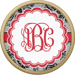 Black Lace Cabinet Knob - Gold (Personalized)