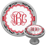Black Lace Cabinet Knob (Silver) (Personalized)