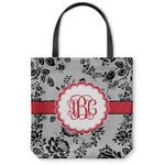 Black Lace Canvas Tote Bag - Small - 13"x13" (Personalized)