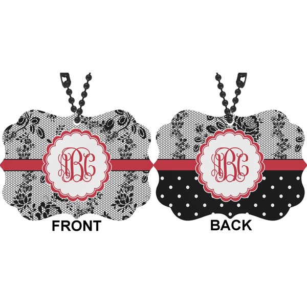 Black Lace Car Ornament (Approval)