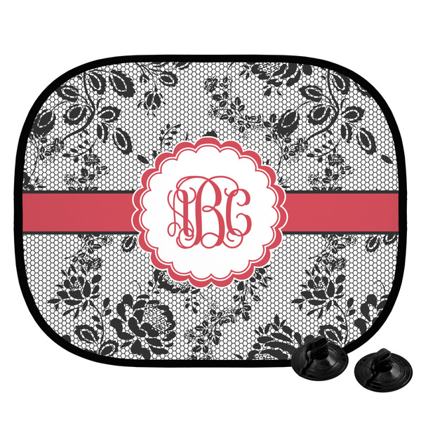 Custom Black Lace Car Side Window Sun Shade (Personalized)