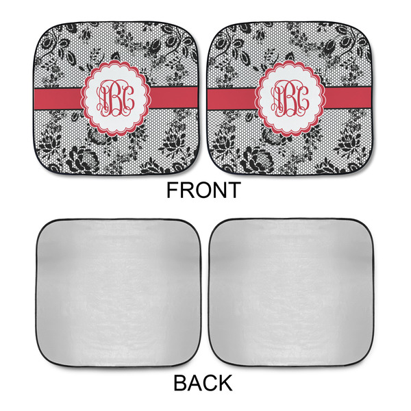 Black Lace Car Sun Shades - APPROVAL