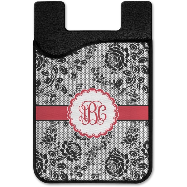 Black Lace Cell Phone Credit Card Holder