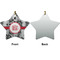 Black Lace Ceramic Flat Ornament - Star Front & Back (APPROVAL)