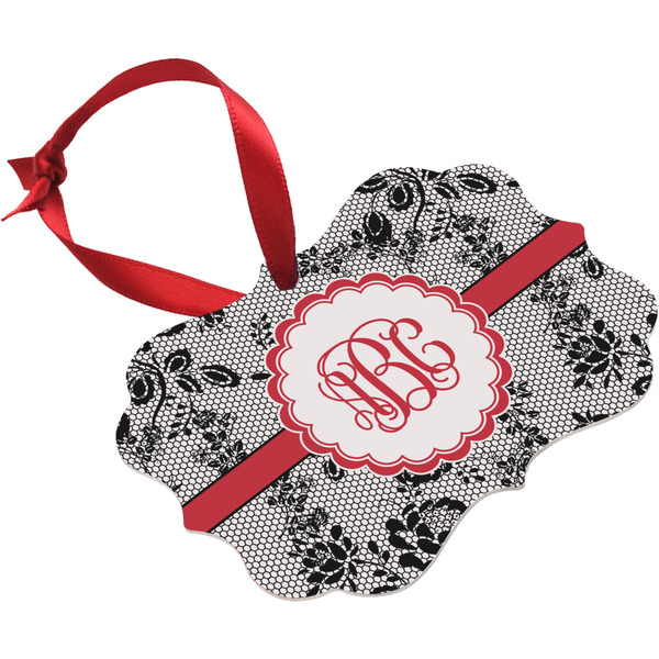 Black Lace Christmas Ornament