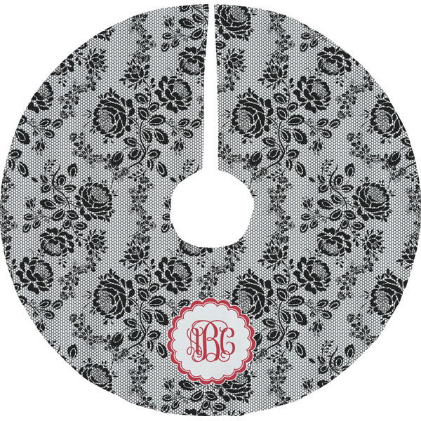 Custom Black Lace Tree Skirt (Personalized)