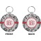 Black Lace Circle Keychain (Front + Back)