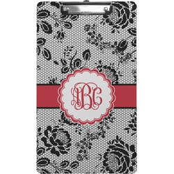 Black Lace Clipboard (Legal Size) (Personalized)