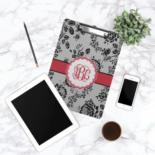 Black Lace Clipboard - Lifestyle Photo