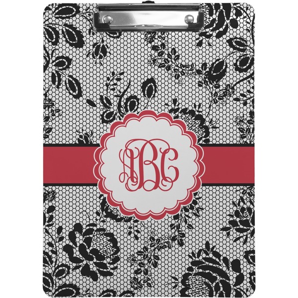 Custom Black Lace Clipboard (Personalized)