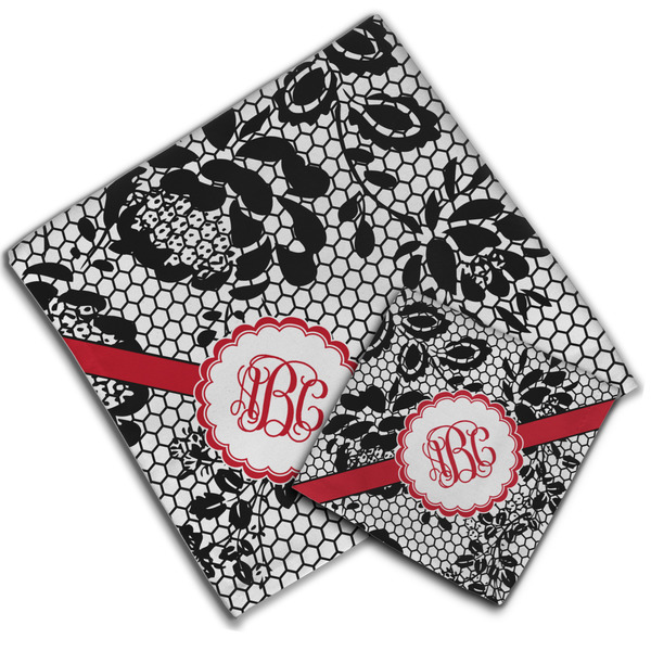 Black Lace Cloth Napkins - Personalized Lunch & Dinner (PARENT MAIN)