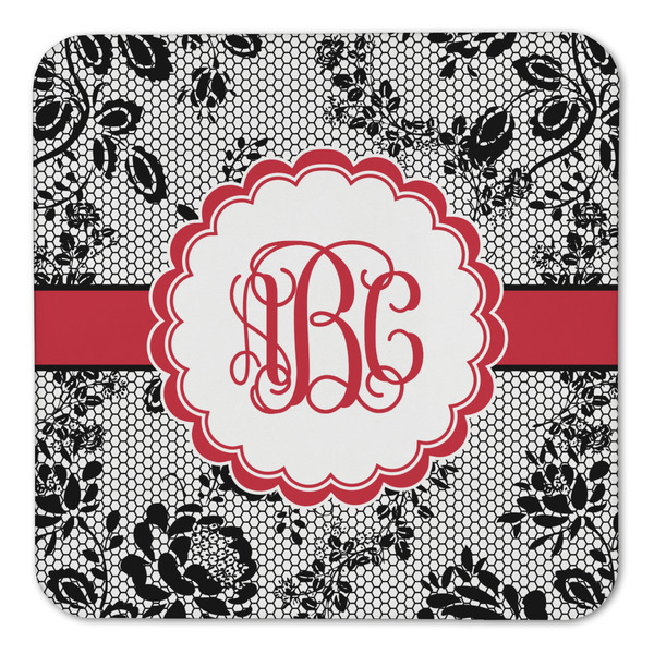 Black Lace Coaster Set - FRONT (one)