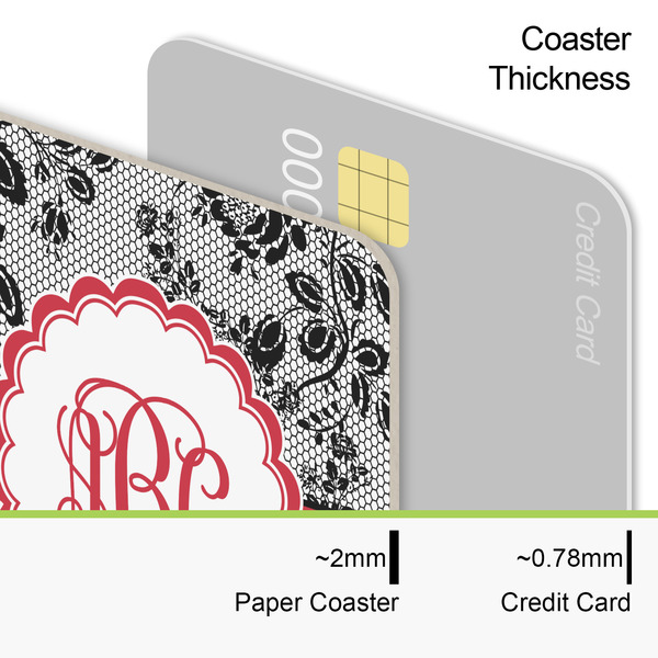 Black Lace Coaster Thickness