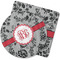Black Lace Rubber Backed Coaster (Personalized)