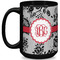 Black Lace Coffee Mug - 15 oz - Black Full