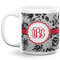 Black Lace Coffee Mug - 20 oz - White