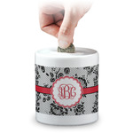 Black Lace Coin Bank (Personalized)